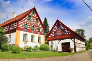 hrázděné domy cyklozájezd Západočeské lázně 2026 Česko