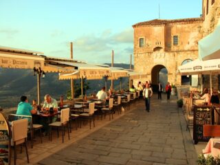 restaurace s vyhlídkou Istrie cyklodovolená 2026