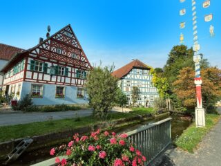 hrázděné domy Francké Švýcarsko cyklodovolená 2026