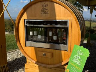 Maderkin Breg s vinná fontána dovolená na kole Chorvatsko Lenti termály