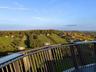 výhled z rozhledny Maderkin Breg Chorvatsko cyklozájezd Lenti termály 2026